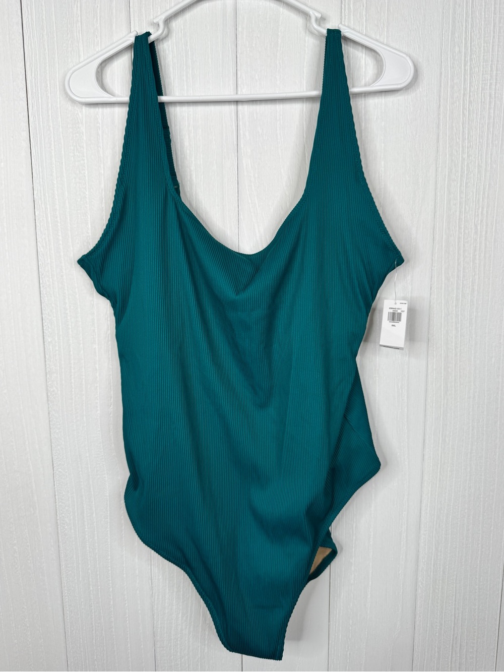 Old Navy Teal Ribbed One-Piece Swimsuit